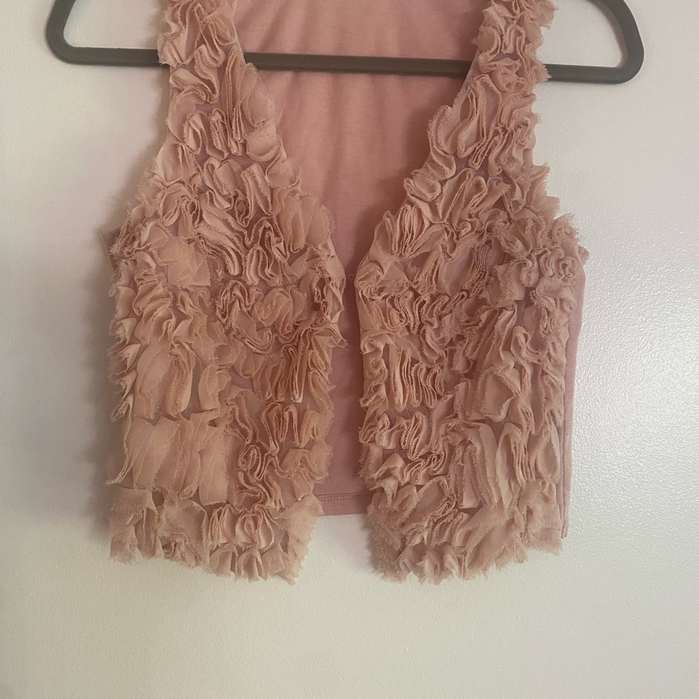 Pink Ruffled Vest - Picture 2 of 8